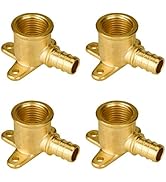 SUNGATOR PEX 1/2 Inch by 1/2 Inch Female NPT Drop Ear Elbow, from PEX to Threaded Pipe (4-Pack)