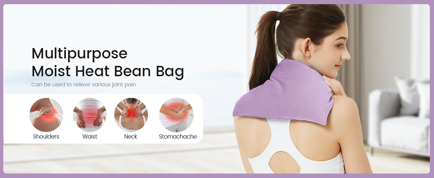 Heating Pad Microwavable with Washable Cover, 8 x 12