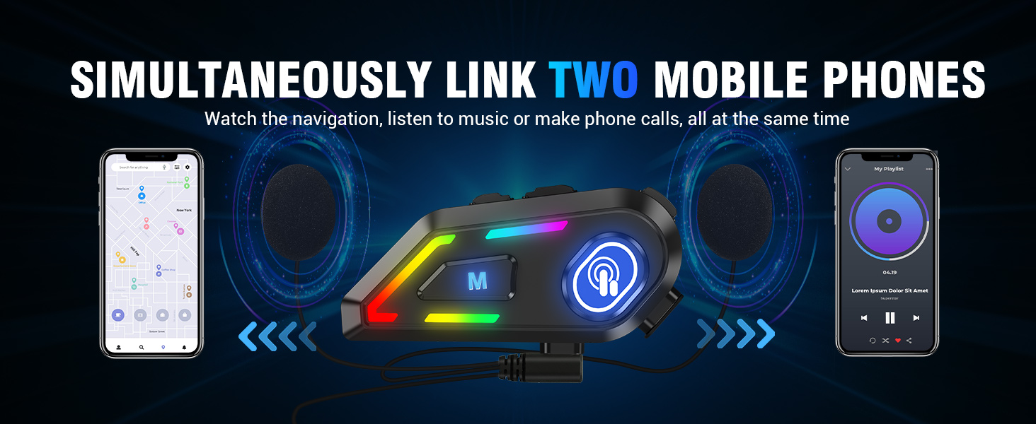 Motorcycle Helmet Bluetooth Headset