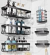 Veken Shower Caddy 6 Pack,Adhesive Bathroom Shower Organizer for Bathroom Storage&Home Decor&Kitc...