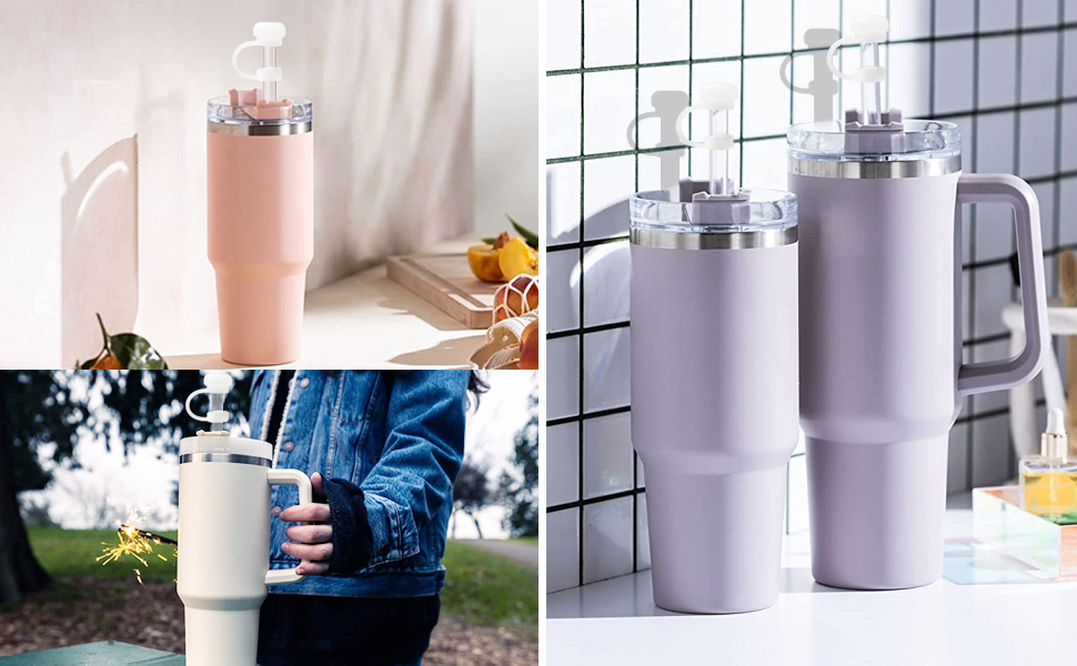 Straw Spill Stopper Cover Accessories for Stanley Cup 40 oz