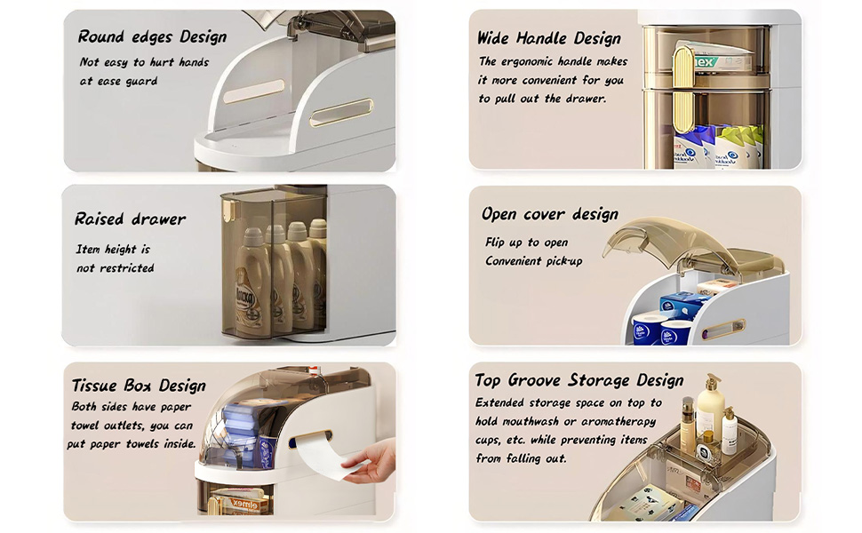 3 Tie Bathroom Storage