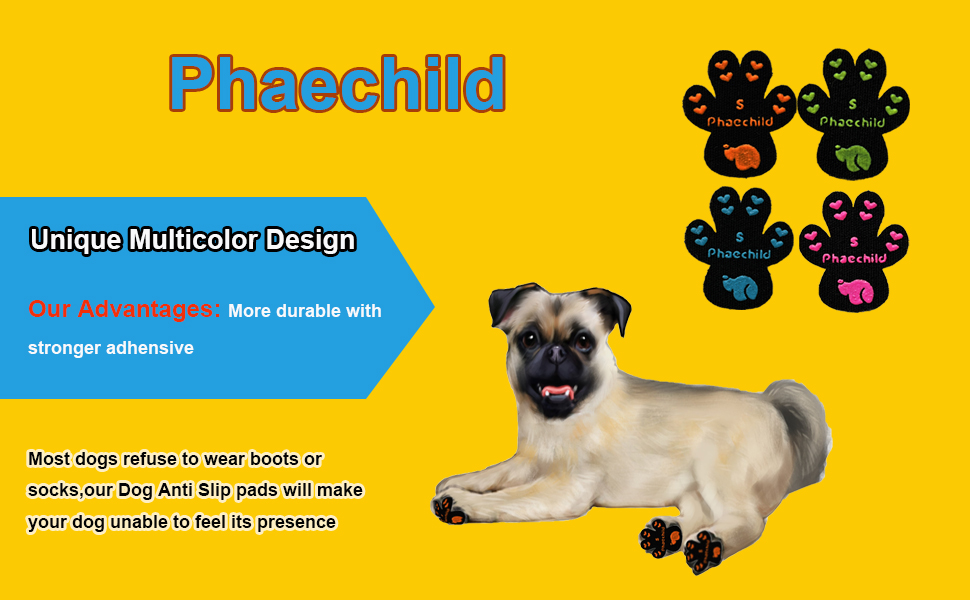 Phaechild Dog Paw Pads AntiSlip Grips,Dog Paw Protectors