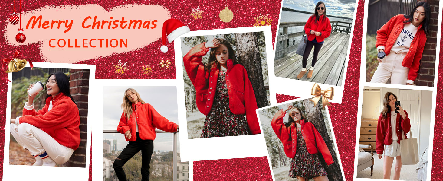 red christmas coats