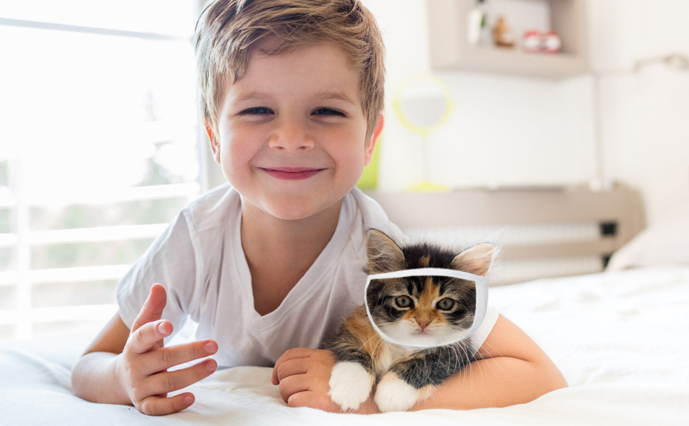 SIHOOD Breathable Cat Muzzle, Suitable 1214 in Head Circumference Cat