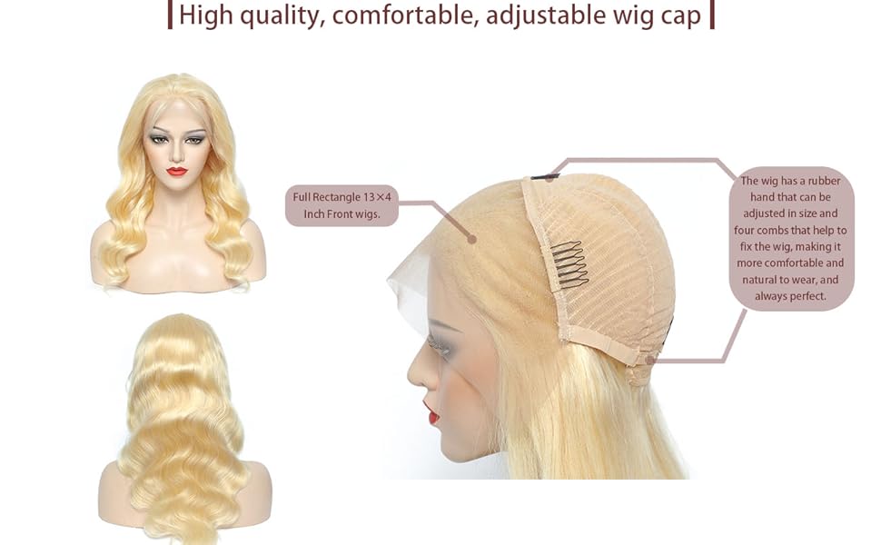blonde lace front wigs huma hair