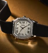 Fossil Harlow Black Quartz Fabric Watch ES5391