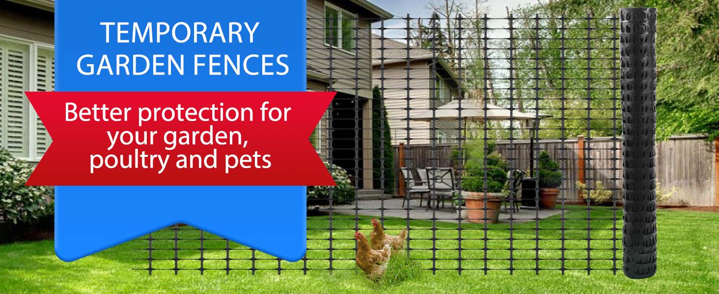 Ezcasch Garden Fence Animal Barrier, Snow Fence Temporary