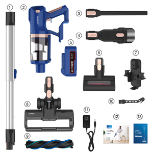 Amazon | LYSOR コードレス掃除機 30000Pa吸引力 掃除機