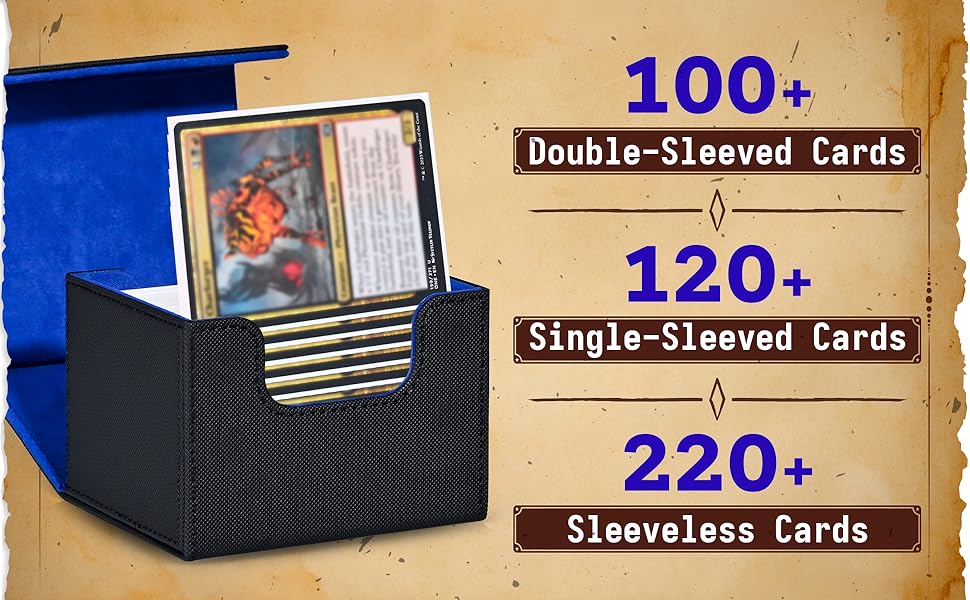 ZLCA Card Deck Box for Trading Cards, MTG Commander Deck