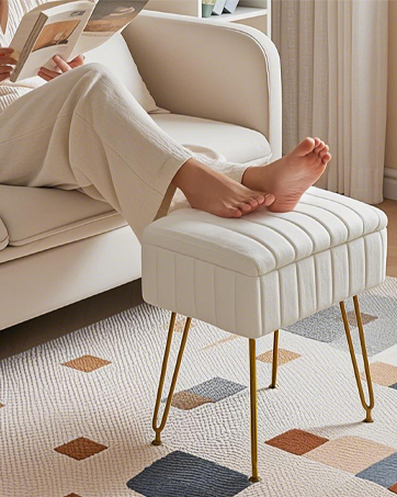 White Vanity Stools