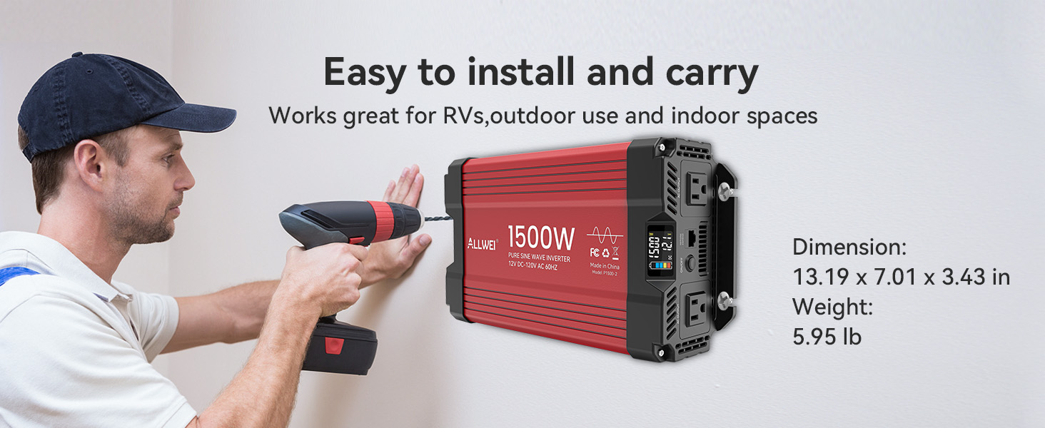 compact dc to ac inverter 1500w
