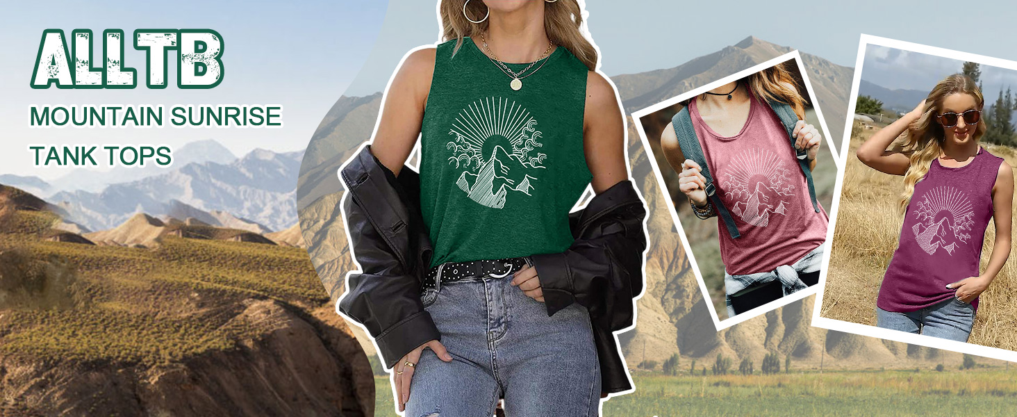 Hiking tank tops
