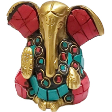 PARIJAT HANDICRAFT Brass Metal Lord Gane... 11 Lord/Ganesha/ganpati Religious/Metal Pooja Statue Idol Ganesh murti Home Decor for puja showpiece