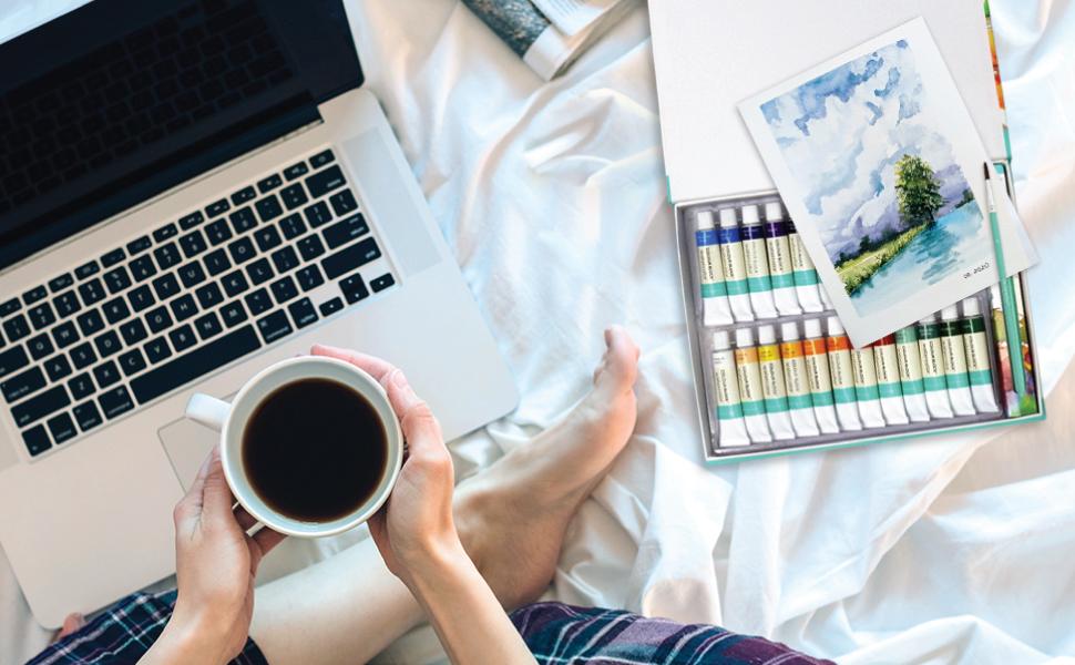 painting watercolors watercolor paint set colour block