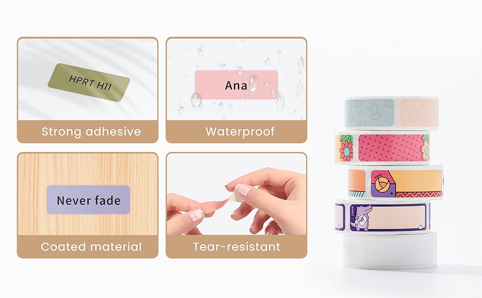 HPRT H11 Label Maker Machine Bluetooth Handheld Label Printer with