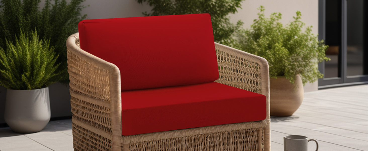 idee-home Outdoor Cushions for Patio Furniture 26.5x26.5