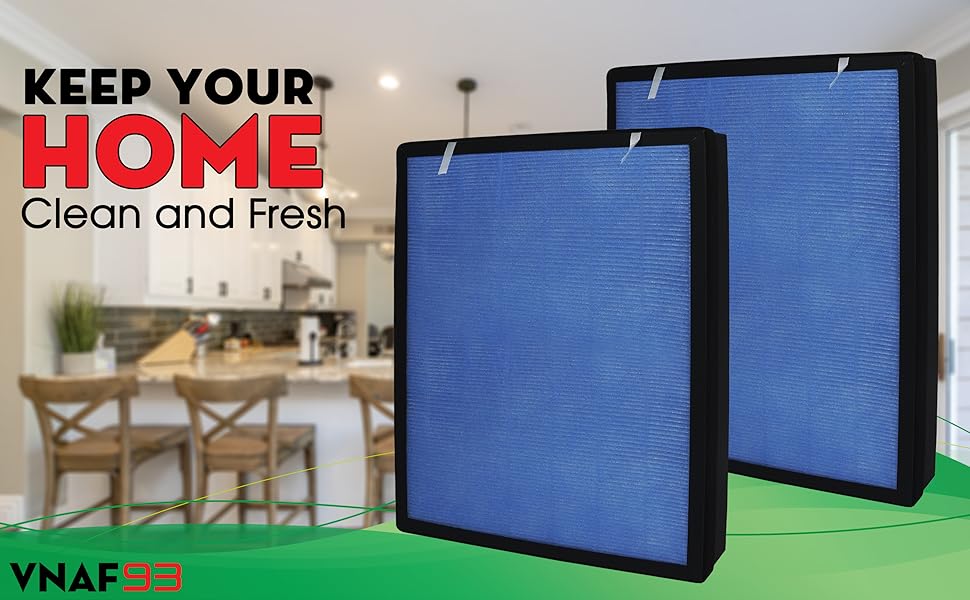 2Pack H13 True HEPA Air Filter Replacement Air Purifier