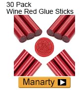 30 pack Wine Red Glue Gun Sealing Wax Sticks