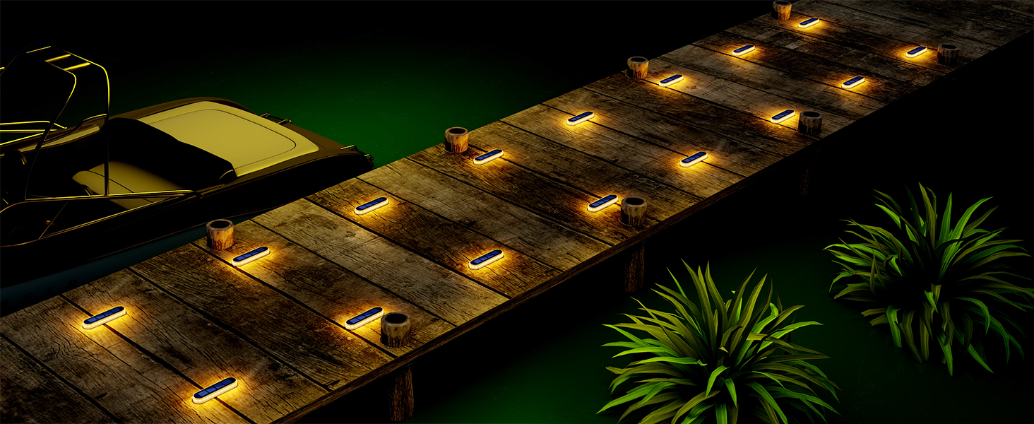 solar dock lights