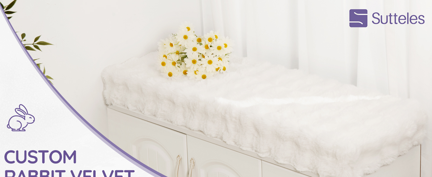 Sutteles Custom Bubble Velvet Bay Window Cushion; Window