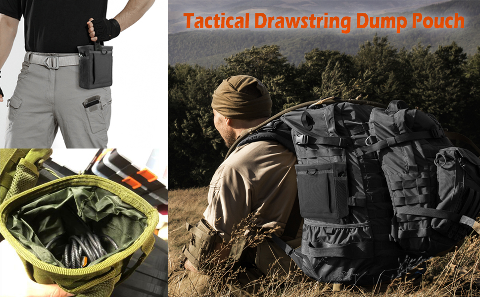 Amazon.com : FRTKK Tactical Molle Drawstring Magazine Dump