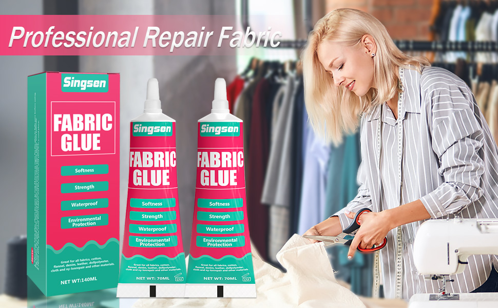 Fabric Glue, Permanent Clear Washable Clothing Glue for All