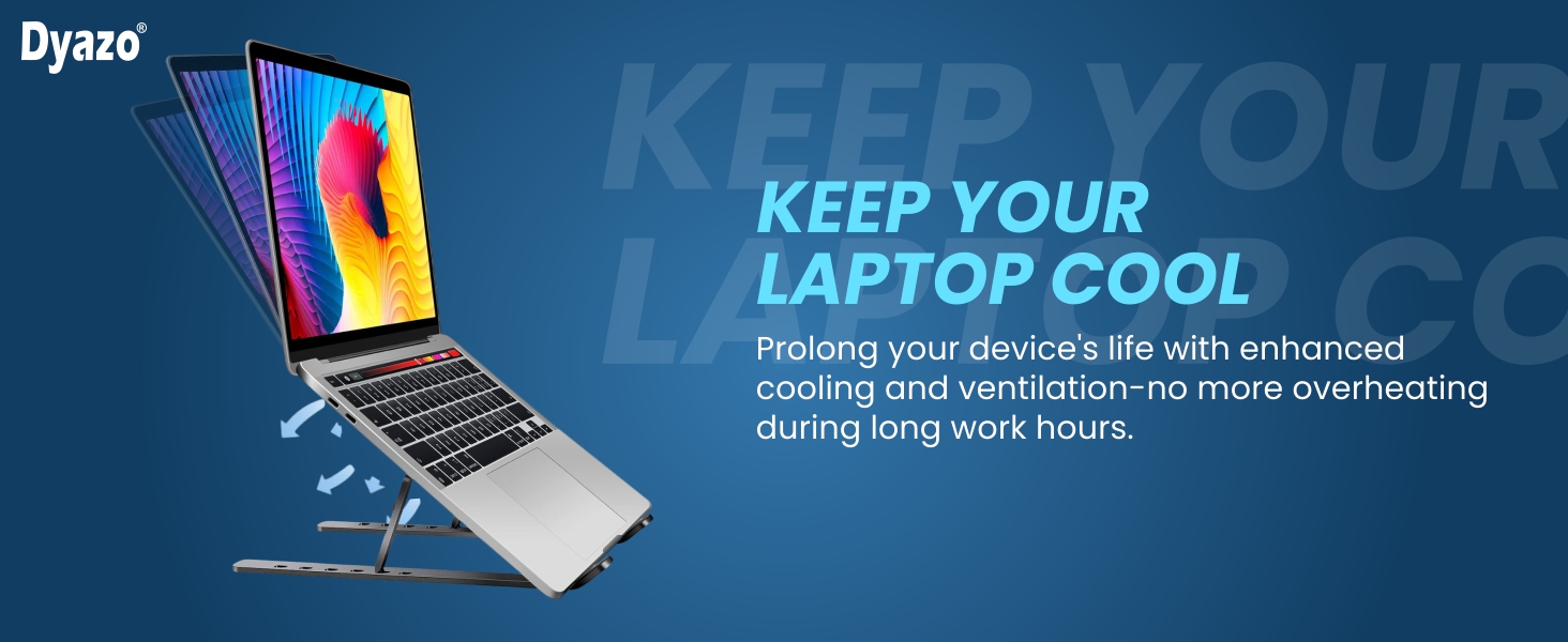 6 Angles Laptop Stand - Black