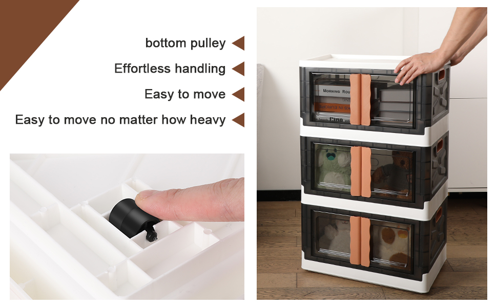 2pack*13.2Gal Collapsible Storage Bins Folding Storage Box