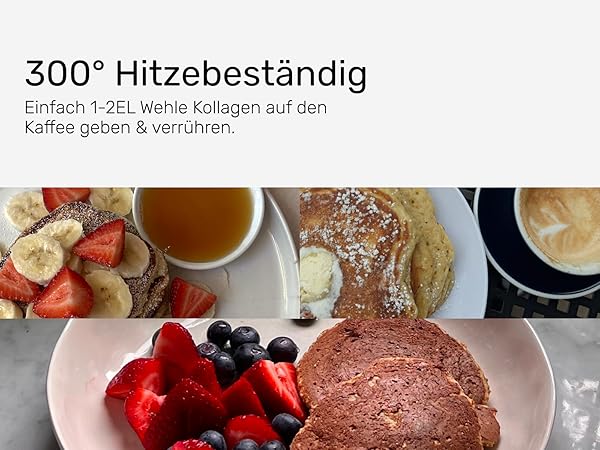 Speisenpräsentation mit Schokoladendessert, frischen Beeren wie Erdbeeren und Blaubeeren, Bananenscheiben und einer Tasse Kaffee oder Tee auf weißen Tellern