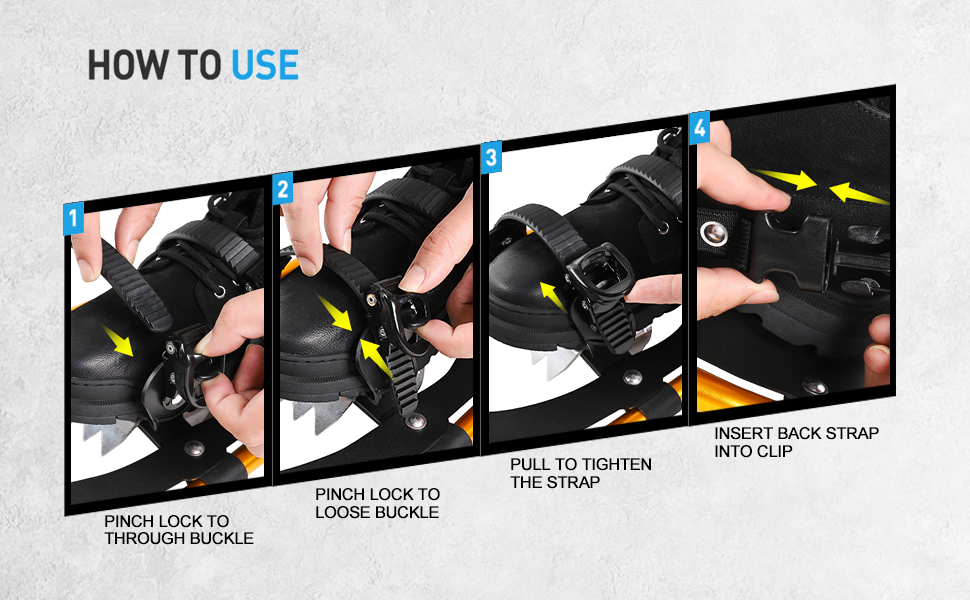 how to use snowshoes