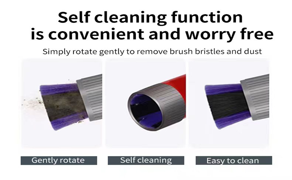 GTHUNDER Traceless Dust Brush Head/Attachment Compatible with Select Dyson Dusting