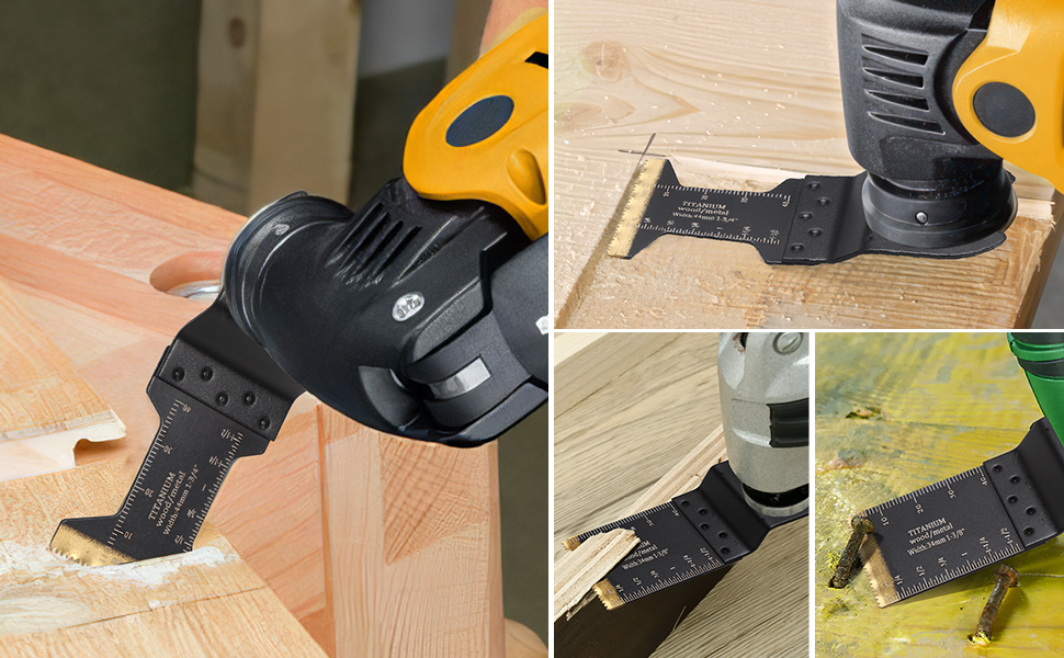 Geegear 15PCS Universal Oscillating Tool Oscillating Saw Blades