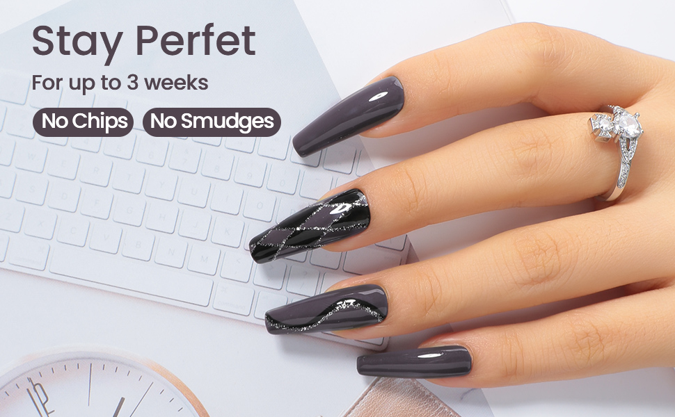 dark gel nail polish