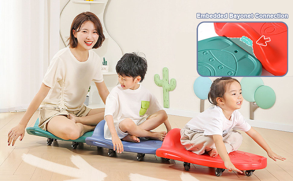MONDEX Kids Scooter Board, Splicable Sitting Floor Balance