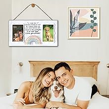 Amazon.com - EXQUIDECA Dog Memorial Double Picture Frames 4x6