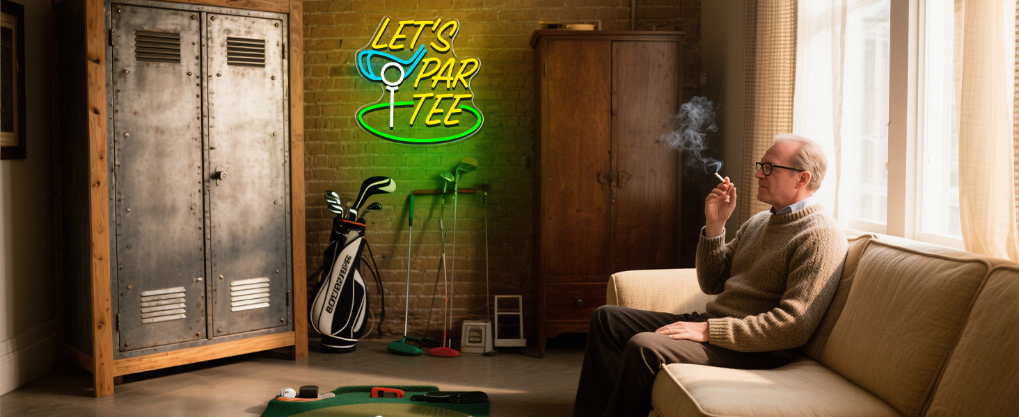golf neon sign