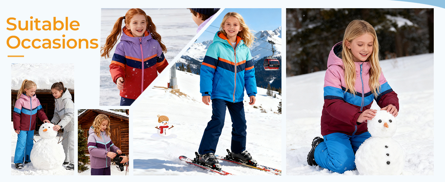 Girls 2 Piece Snowsuit