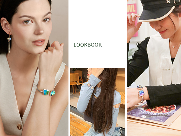 アクセサリー silver rose design bangle watch Silver Apple Watch Band: Engraved Flowers Bracelet, Celtic