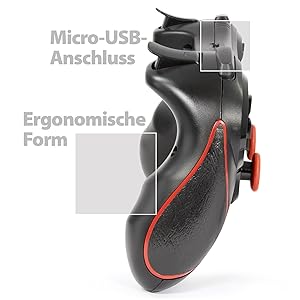 Ergonomisch geformter Controller