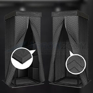 Compact Portable Acoustic Foam Panel Flat Bevel Booth Recording Music Podcast Vocal Soundproofing