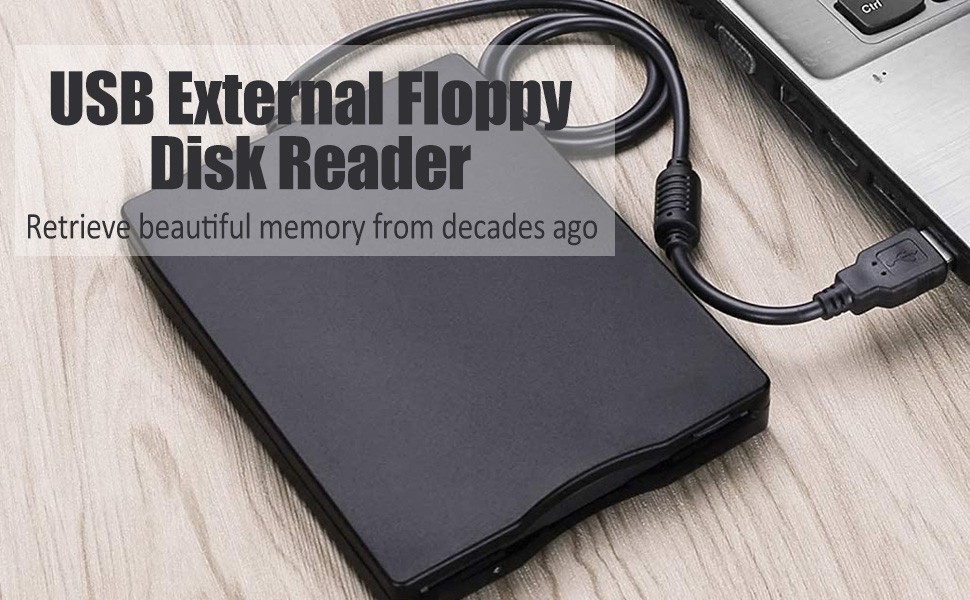 Yoidesu External Floppy Disk Reader USB, Portable Floppy