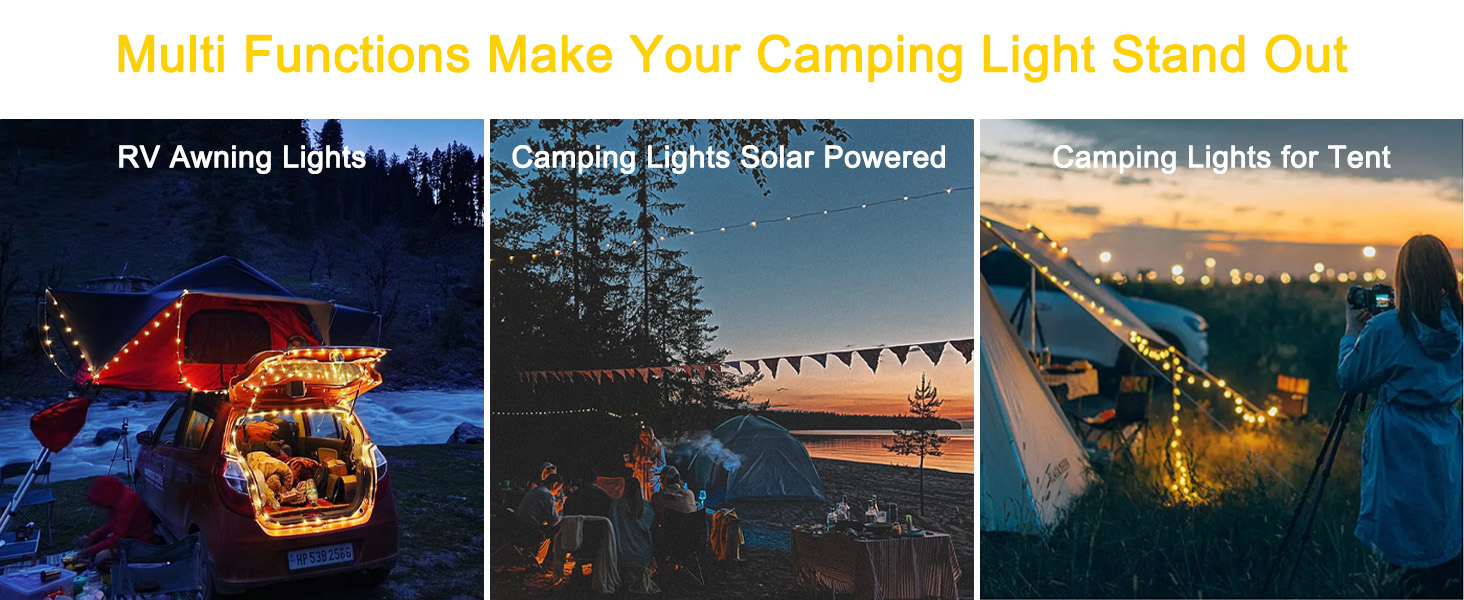 RV awning lights camping lights for tent