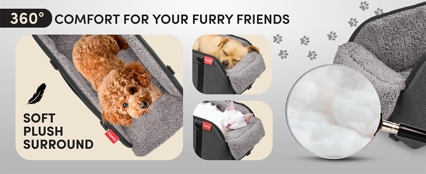 All-around fluffy frabic soft comfort pillow