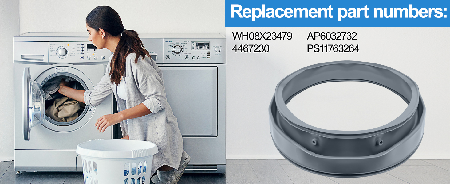 WH08X23479 Sello de maletero para puerta de lavadora de