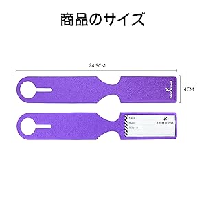 Amazon.co.jp: nalaina ネームタグ 荷物タグ 三枚入り 出張用