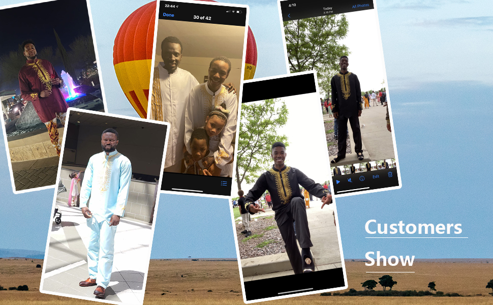a collage of photos of a man wearing a suit and a balloon