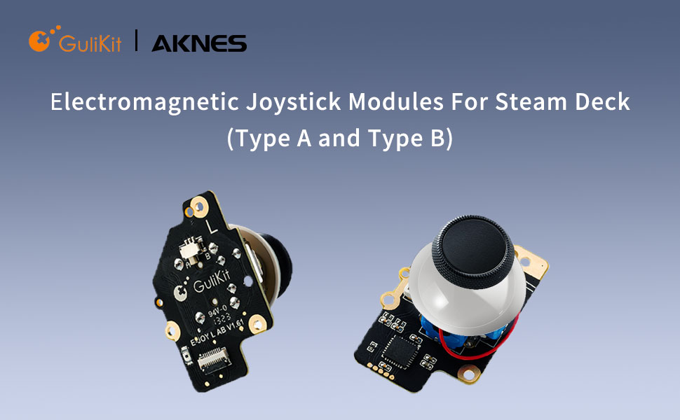 AKNES GuliKit Joysticks for Steam Deck(Type A and Type
