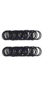 Small Black Hair Elastics