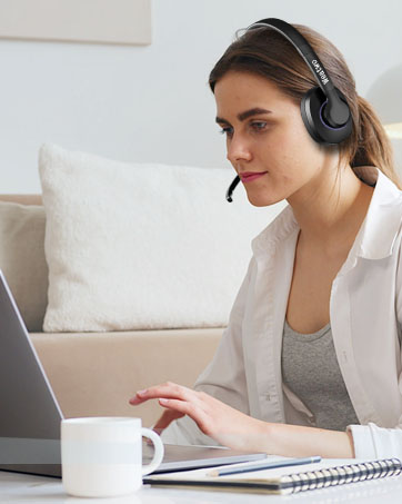 wireless headset with microphone